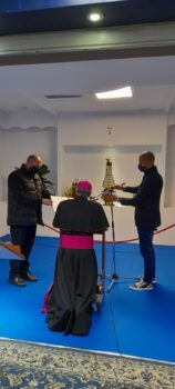 Arrivo della statua della Madonna di Loreto nell'aeroporto di Lamezia Terme, Schillaci: "Maria è la prima discepola"
