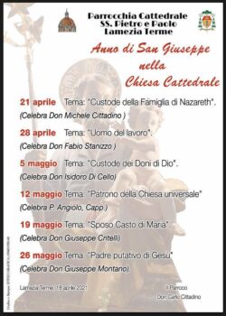 Lamezia Terme, al via in Cattedrale i “mercoledì di San Giuseppe”