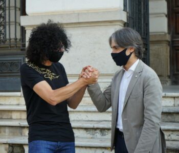 Giovanni Allevi gira video nuovo brano a Reggio Calabria, Falcomatà: "Splendida vetrina per la nostra città"