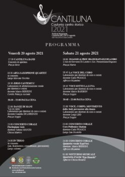 A Caulonia il 20 e 21 agosto il Festival “CantiLuna”