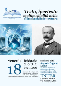 Lamezia Terme, Multimedialità nella didattica della letteratura. Ne parla il prof. Augusto Leone all’Uniter