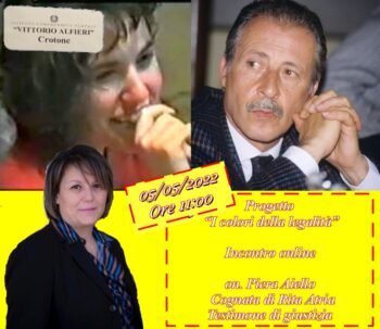 “I colori della legalità” all’IC “Vittorio Alfieri” di Crotone: in programma gli incontri online con Gianmario Siani, Piera Aiello e Alice Grassi