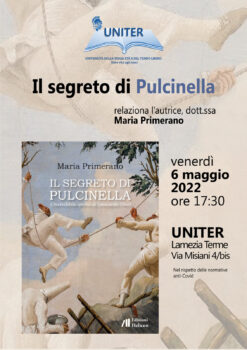 Il segreto di Pulcinella. Il libro di Maria Primerano domani all'Uniter 