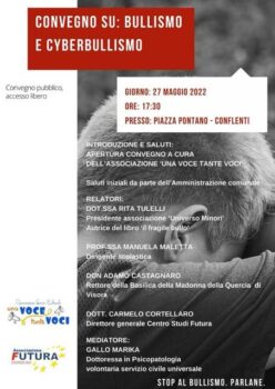 Oggi a Conflenti convegno/dibattito sul tema del bullismo giovanile