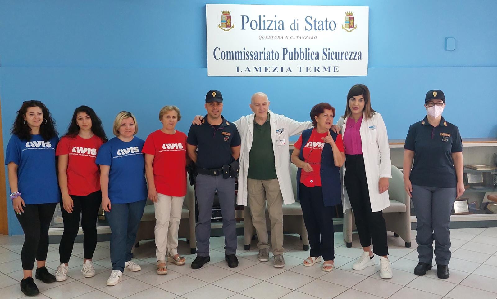 Giornata mondiale del donatore di sangue, al Commissariato di Lamezia organizzata raccolta straordinaria Giornata mondiale del donatore di sangue, al Commissariato di Lamezia organizzata raccolta straordinaria