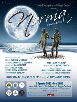 Bronzi 50, a Reggio Calabria la grande lirica con la “Norma” di Bellini