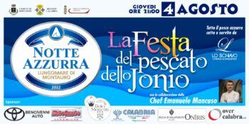Il 4 agosto sul lungomare di Montauro "La Notte Azzurra"