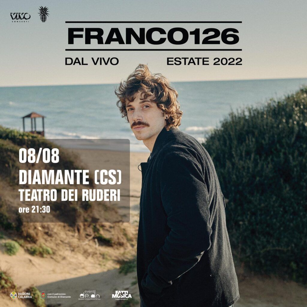 Prosegue 'Fatti di Musica 2022', domani a Diamante Franco 126 e la sua band