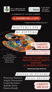 Il giardino delle arti, Masterclass di pittura a Decollatura