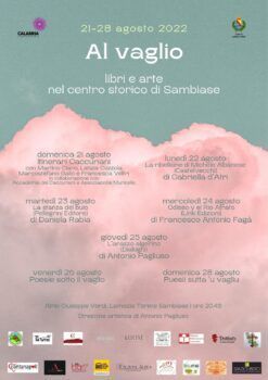 Dal 21 al 28 agosto “Al vaglio. Libri e arte nel centro storico di Sambiase”