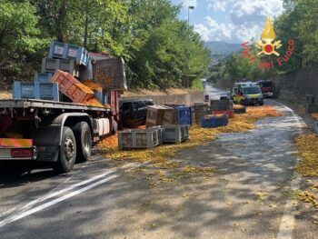 Incidente sulla Ss107, tre veicoli coinvolti