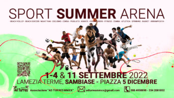 Dall’1 al 4 settembre “Sport Summer Arena” in piazza 5 dicembre