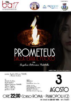 Domani a Pianopoli “Prometeus. Dalla terra il fuoco”