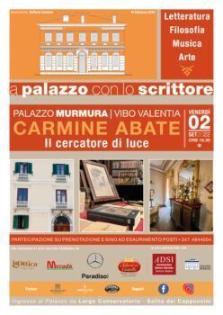 A Vibo Valentia "A Palazzo con lo scrittore" con Carmine Abate