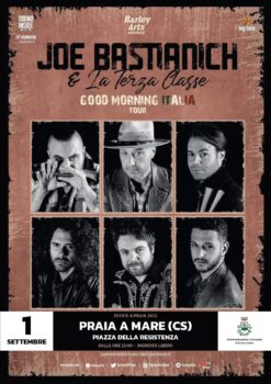 Domani a Praia a Mare il concerto di Joe Bastianich e La Terza Classe