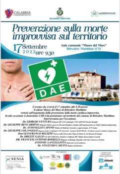 Morte improvvisa e prevenzione. Convegno di cardiologia il 17 a Belvedere Marittimo