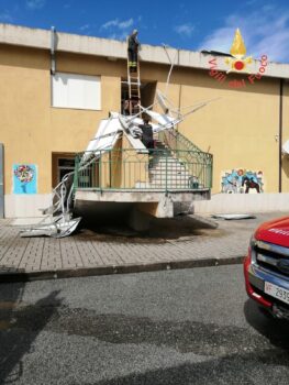 Lamezia, diversi interventi dei Vigili del Fuoco a causa del maltempo