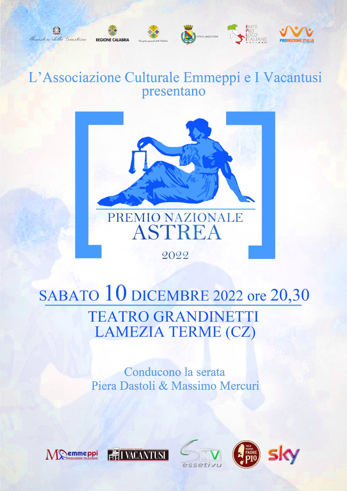 Lamezia, il 6 dicembre presentazione del Premio nazionale Astrea 2022