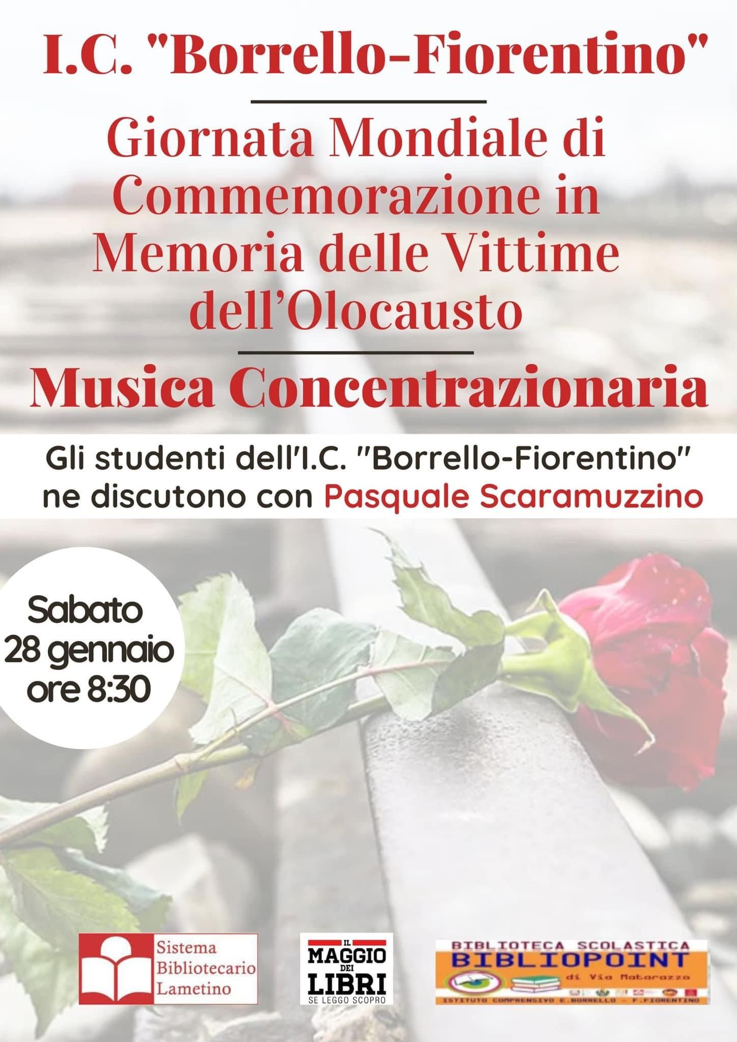 Lamezia, sabato 28 all’IC “Borrello Fiorentino” momento di riflessione su Olocausto Lamezia, sabato 28 all’IC “Borrello Fiorentino” momento di riflessione su Olocausto