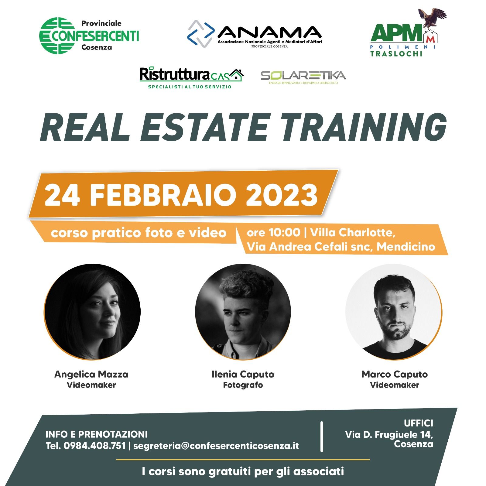 Inizia il percorso formativo 2023 di Anama Cosenza Inizia il percorso formativo 2023 di Anama Cosenza