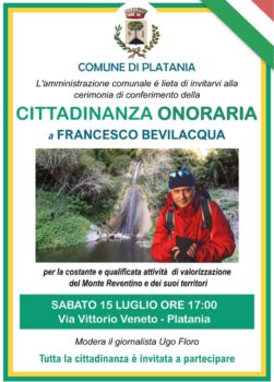 Allo scrittore Francesco Bevilacqua la cittadinanza onoraria di Platania
