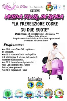 Vespa Tour in Rosa_Locandina
