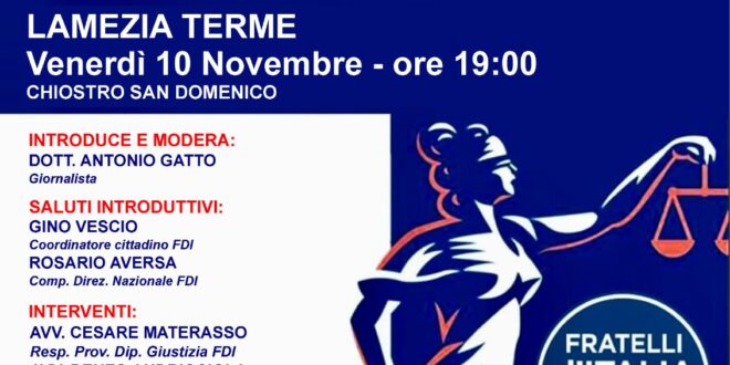 Locandina Evento Fdi 10.11.23