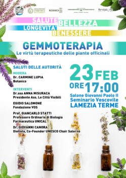 Lamezia Terme, il 23 febbraio incontro sul tema "Gemmoterapia. Le virtù terapeutiche delle piante officinali"