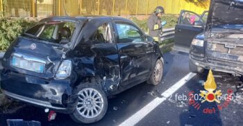 Lamezia Terme, incidente stradale sulla Ss 280, due auto coinvolte