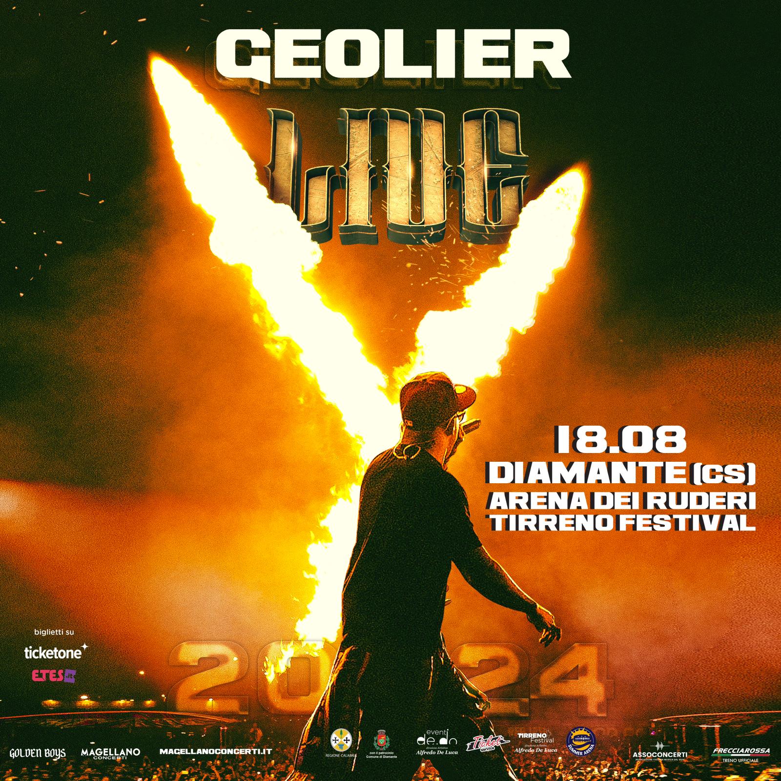 Tirreno Festival, il 18 agosto al Teatro dei Ruderi di Diamante (Cs) l’unica tappa regionale del rapper Geolier Tirreno Festival, il 18 agosto al Teatro dei Ruderi di Diamante (Cs) l’unica tappa regionale del rapper Geolier