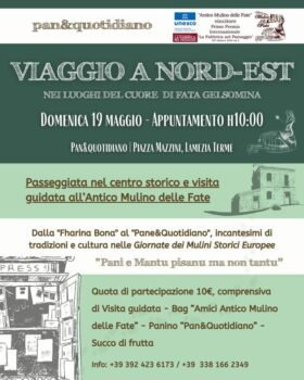 “Viaggio a Nord Est” domenica 19 maggio a conclusione delle giornate europee dei mulini storici