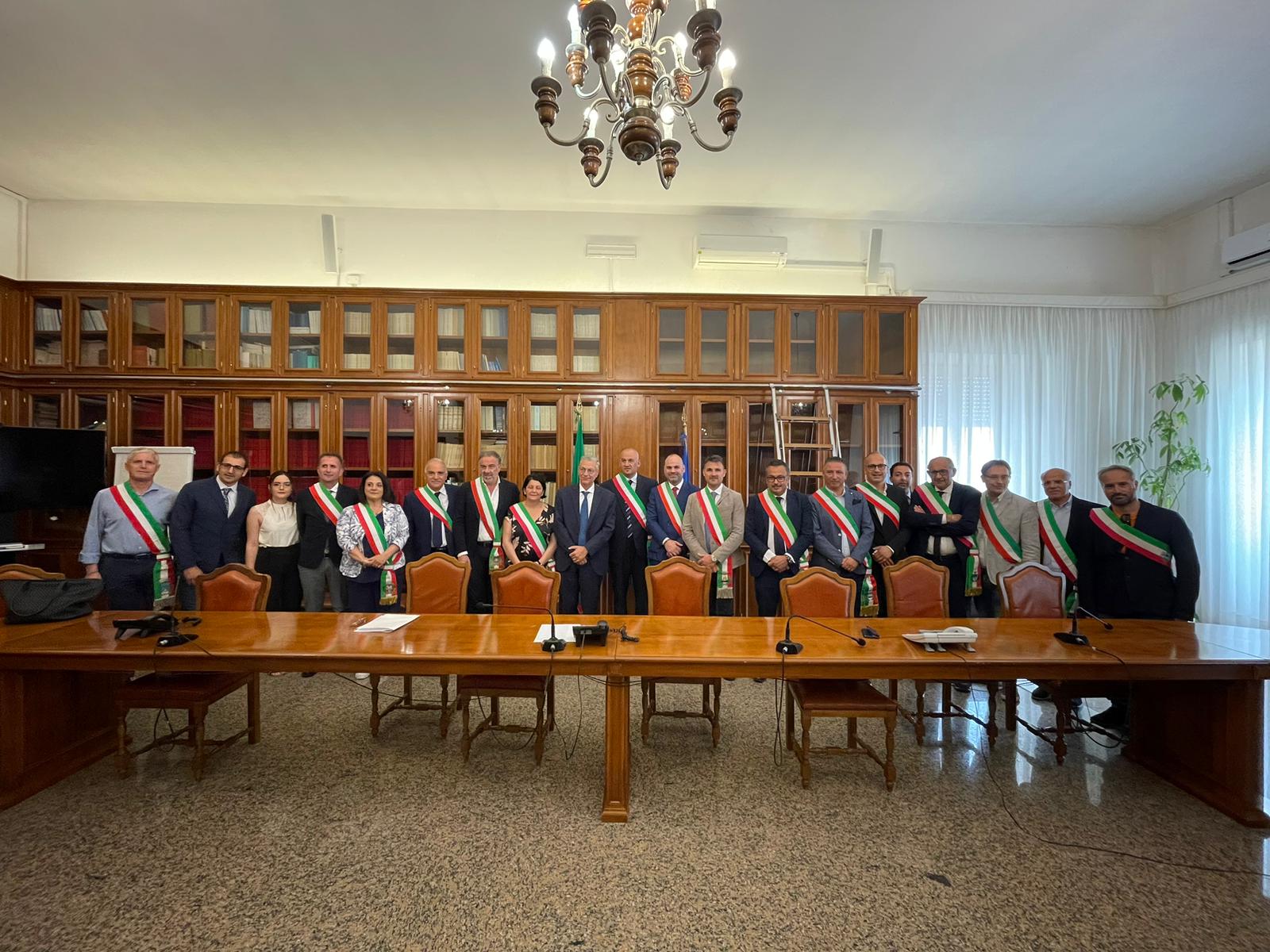 Il Prefetto di Catanzaro Enrico Ricci ha ricevuto i Sindaci eletti