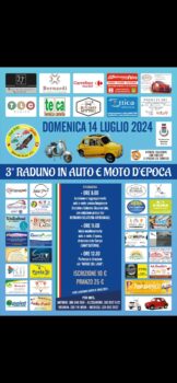 Conclusa la terza edizione del “Raduno Auto e Moto d’epoca Club 500 Aquila Gialla”