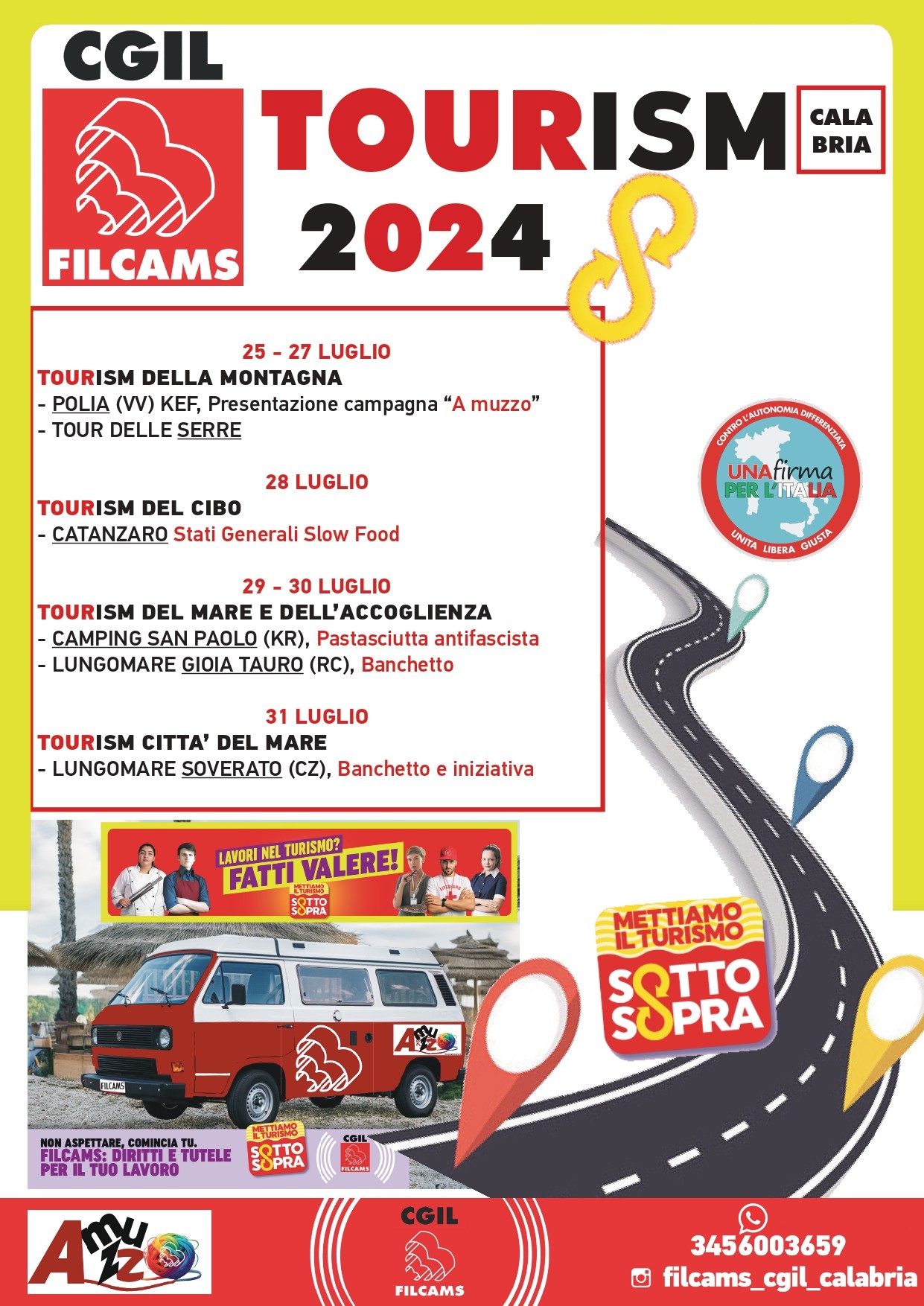 Al via TOURism 2024, l’iniziativa Filcams CGIL Calabria tra i luoghi del turismo