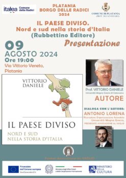A Platania dibattito sui divari tra Nord e Sud d'Italia col Prof. Vittorio Daniele