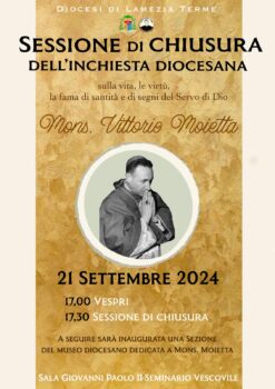 Chiusura inchiesta beatificazione di mons. Vittorio Moietta