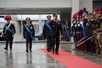 Avvicendamento al Comando Legione Carabinieri Calabria tra il Generale di Divisione Pietro Salsano e il Generale di Brigata Riccardo Sciuto