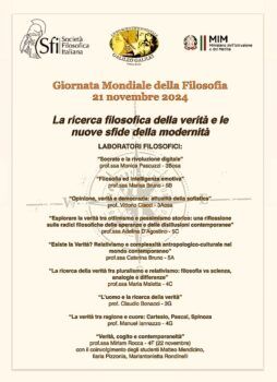 Giornata Mondiale della Filosofia, le iniziative al Liceo Scientifico Galilei