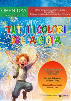 Open day: l’istituto Ardito Don Bosco pronto ad accogliere studenti e famiglie con 'Tutti i colori della gioia'