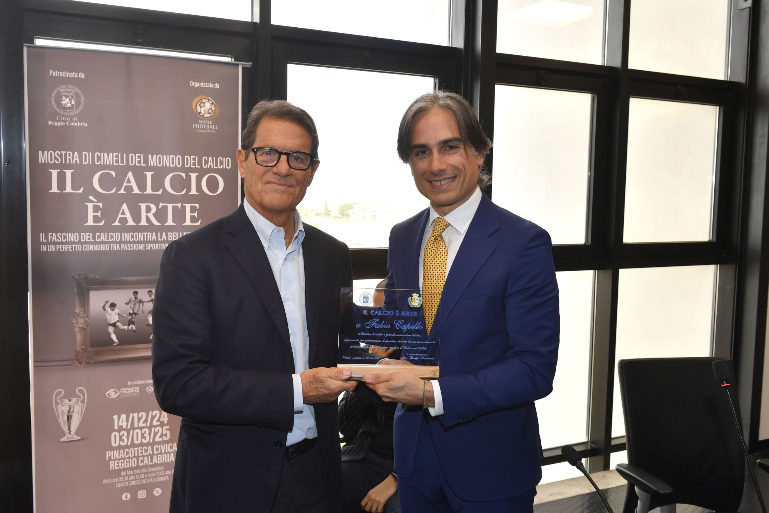 Il Calcio è Arte: l'accoglienza di Reggio Calabria per mister Fabio Capello