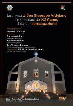 Lamezia, l’8 febbraio incontro “La chiesa di San Giuseppe Artigiano in occasione del XXV anno della sua consacrazione”