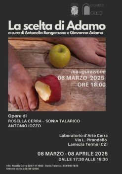 Lamezia, la Casa Museo Gullo patrocina l’evento “La scelta di Adamo”