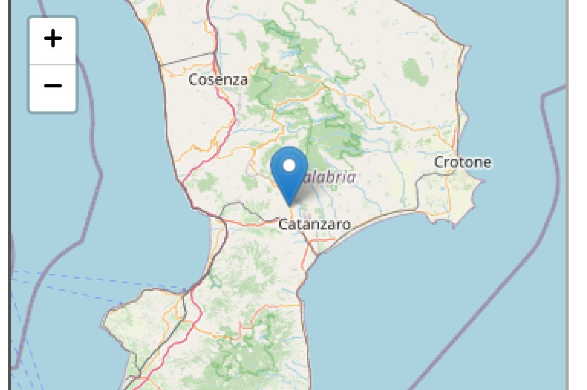 Scossa di terremoto 3.3 a Tiriolo