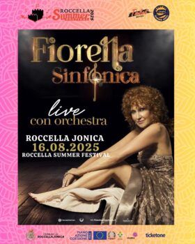 Roccella Summer Festival 2025, il 16 agosto al Teatro al Castello ci sarà Fiorella Mannoia accompagnata dall’Orchestra Sinfonica Mercadante