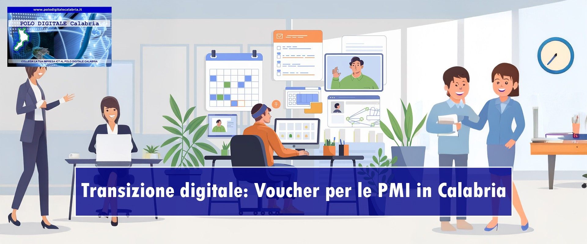 Transizione digitale: Pubblicato il bando per aderire al Voucher a fondo perduto per le PMIin Calabria