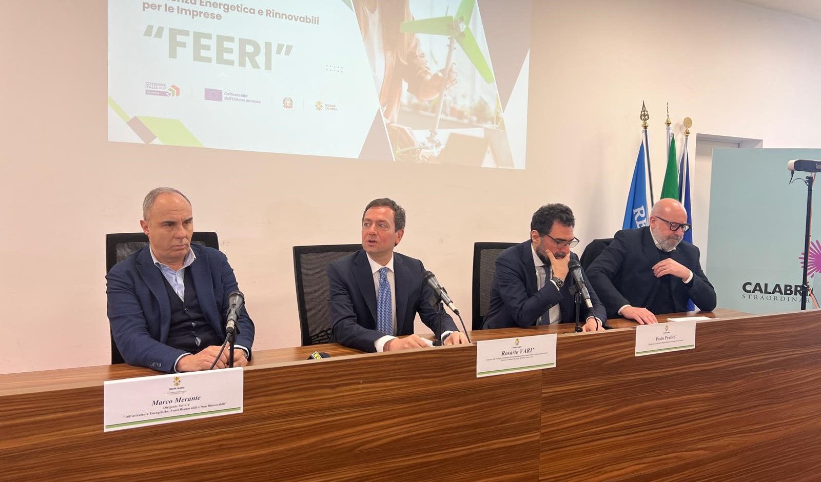 Avviso FEERI, Varì: “Sosteniamo l’efficienza energetica delle imprese e la produzione da fonti rinnovabili”
