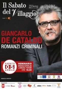 Giancarlo De Cataldo al «Sabato del Villaggio». L’autore di Romanzo criminale e Suburra ospite della rassegna