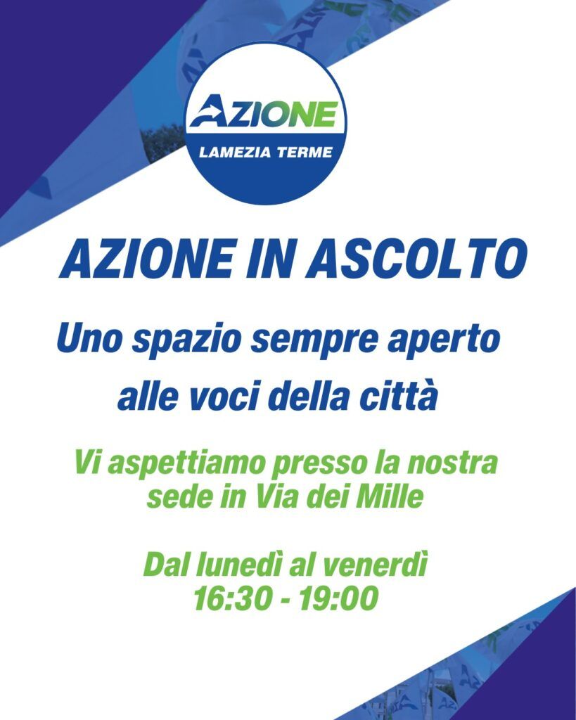 Lamezia, al via il progetto 'Azione in Ascolto'