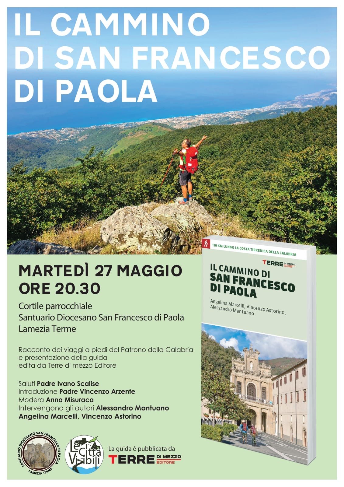 Lamezia, il 27 maggio presentazione del volume “Il Cammino di San Francesco di Paola"