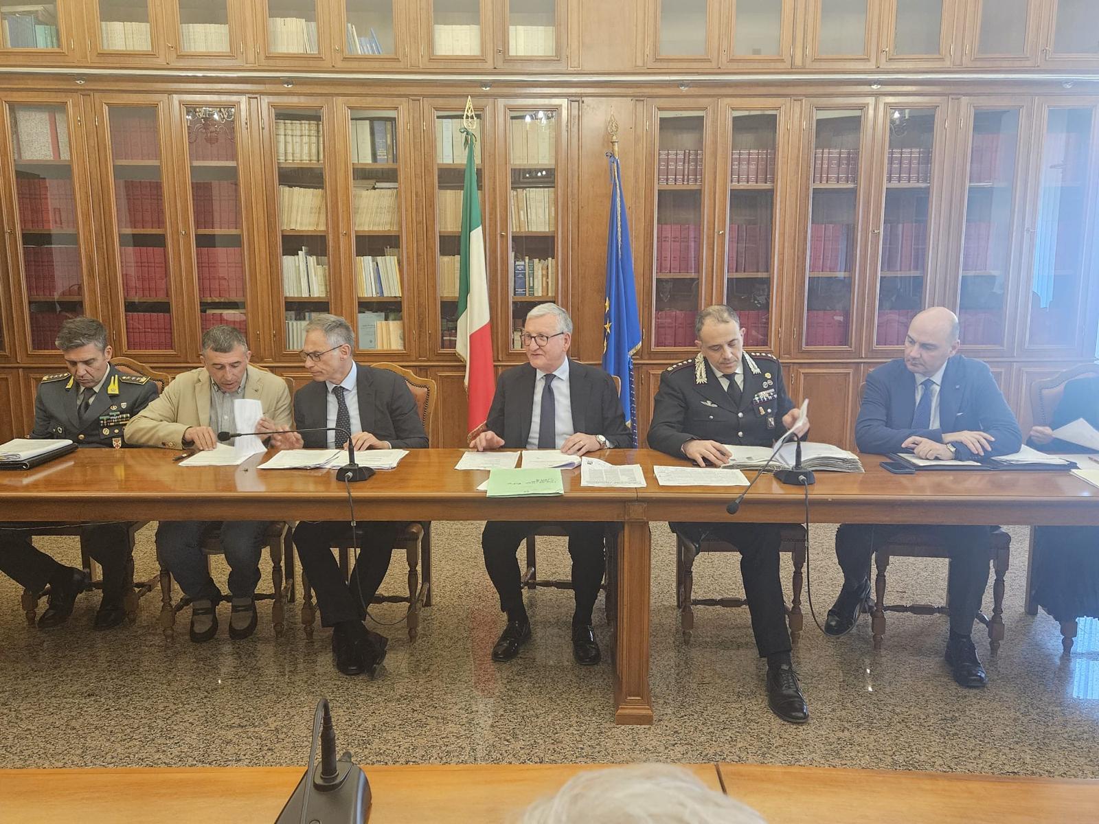 Prefetto di Catanzaro presiede Comitato Provinciale per l'Ordine e la Sicurezza Pubblica